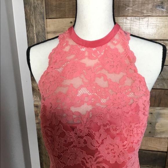 Nicole Miller Cordelia Dress in Coral - Picture 3 of 8